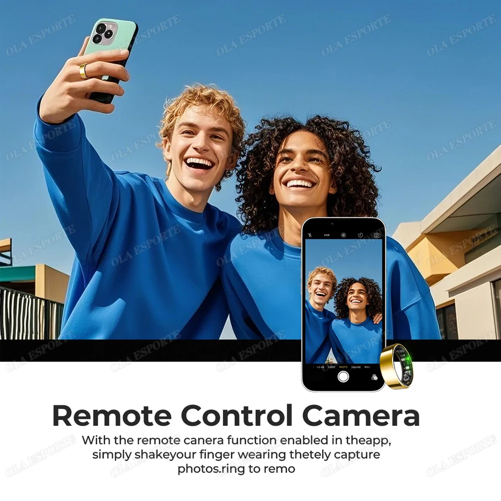 New R09 Smart Ring Men Women with Charging Case,Heart Rate Blood Oxygen,Skin Temperature Monitor,5ATM Waterproof For Android IOS