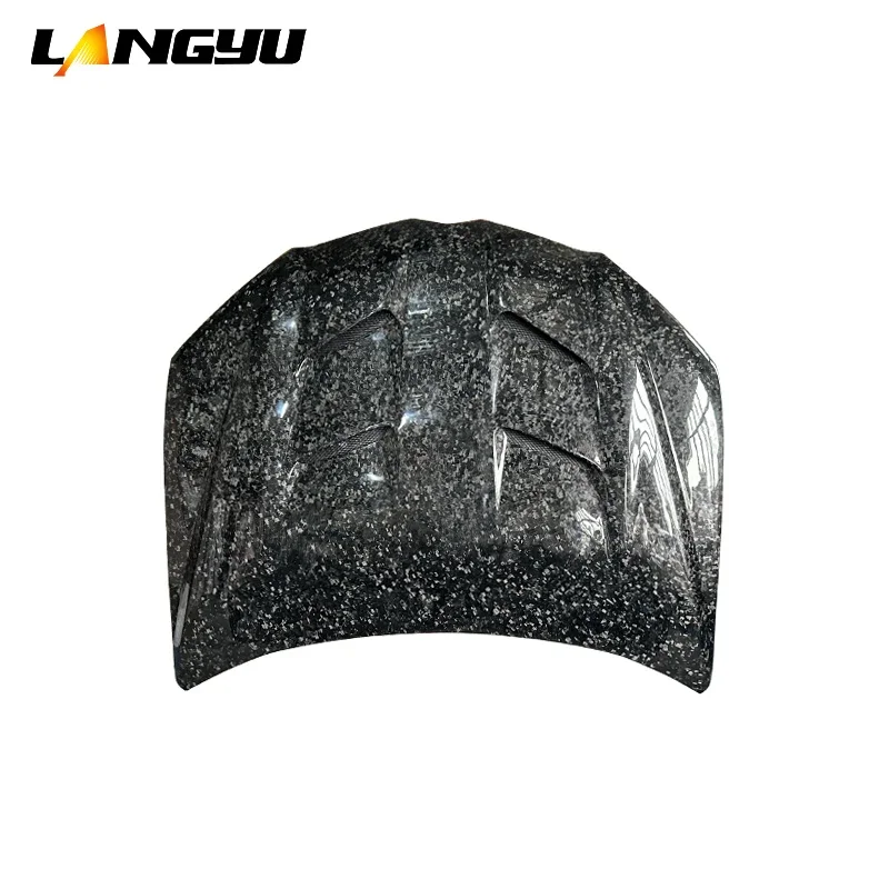 Langyu 18-22 Car Body Parts Engine Cover Forged Carbon Front Bonnet Suitable for Lamborghini URUS Upgrade MSY Style Engine Hood