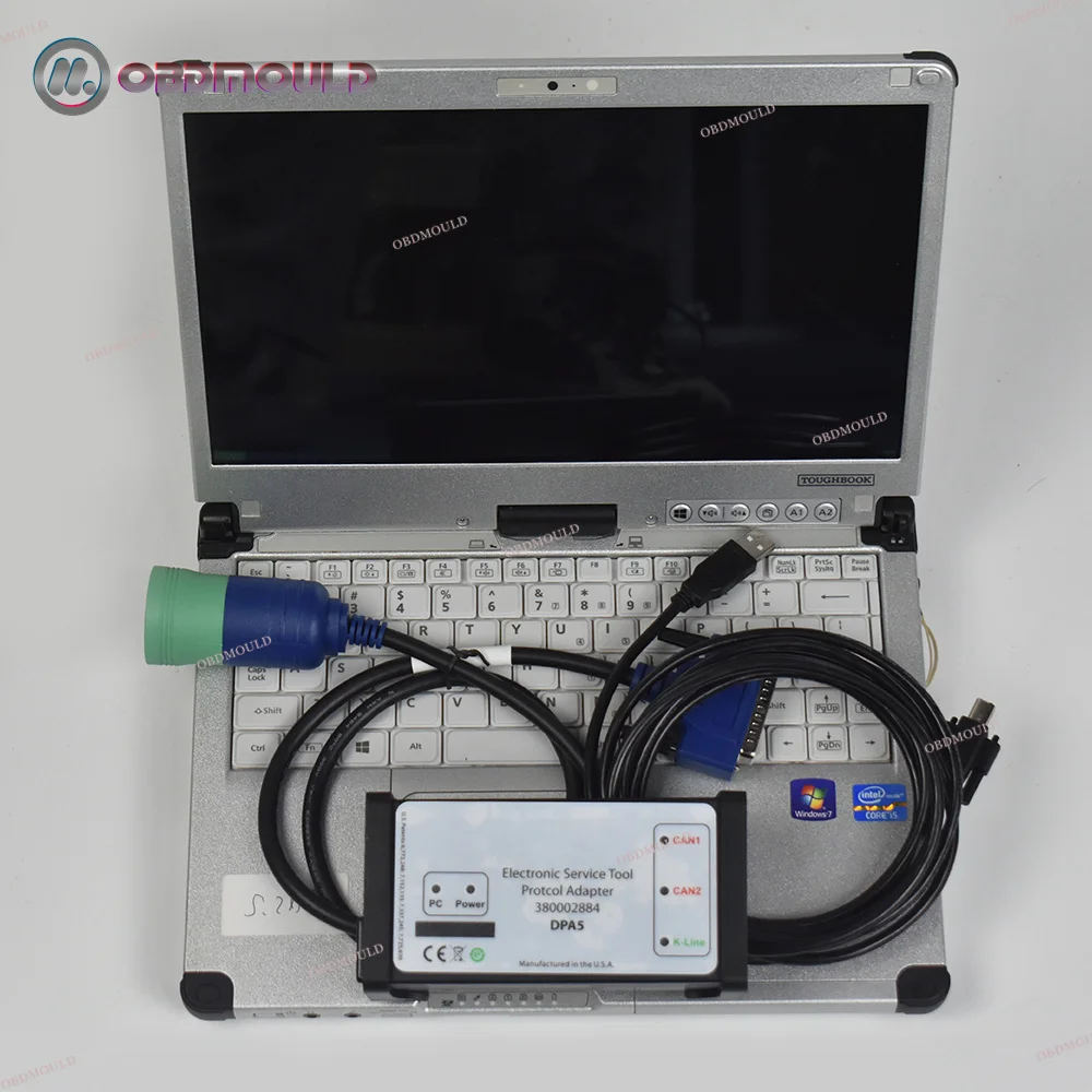 DPA5 EST 380002884 for Machinery Replacement DPA5 Diagnostic Kit Diesel Engine Electronic Service Diagnostic Tool+CFC2 laptop
