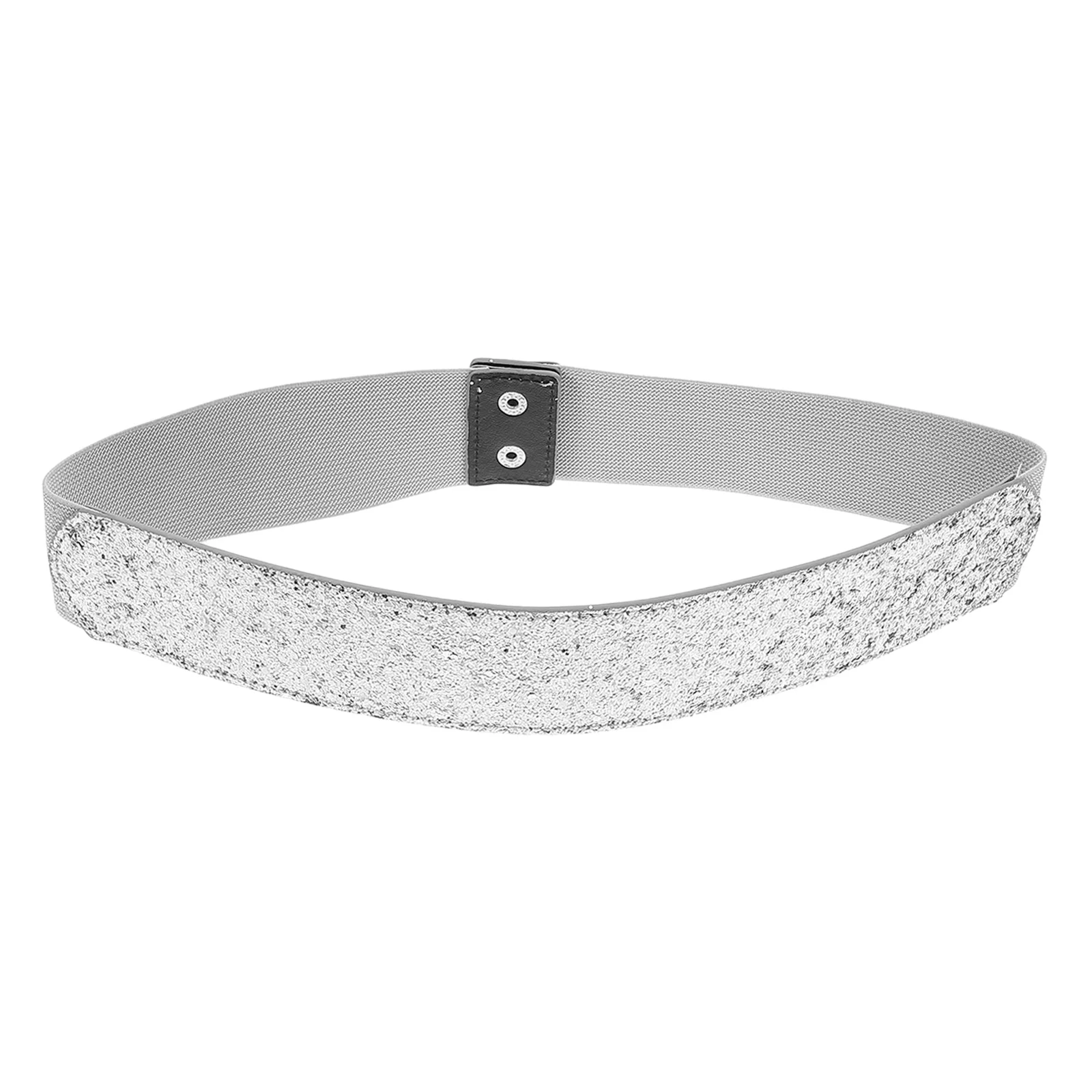 Cintura elasticizzata con paillettes glitterate per donna Cintura regolabile in vita larga per abiti da festa e occasioni speciali