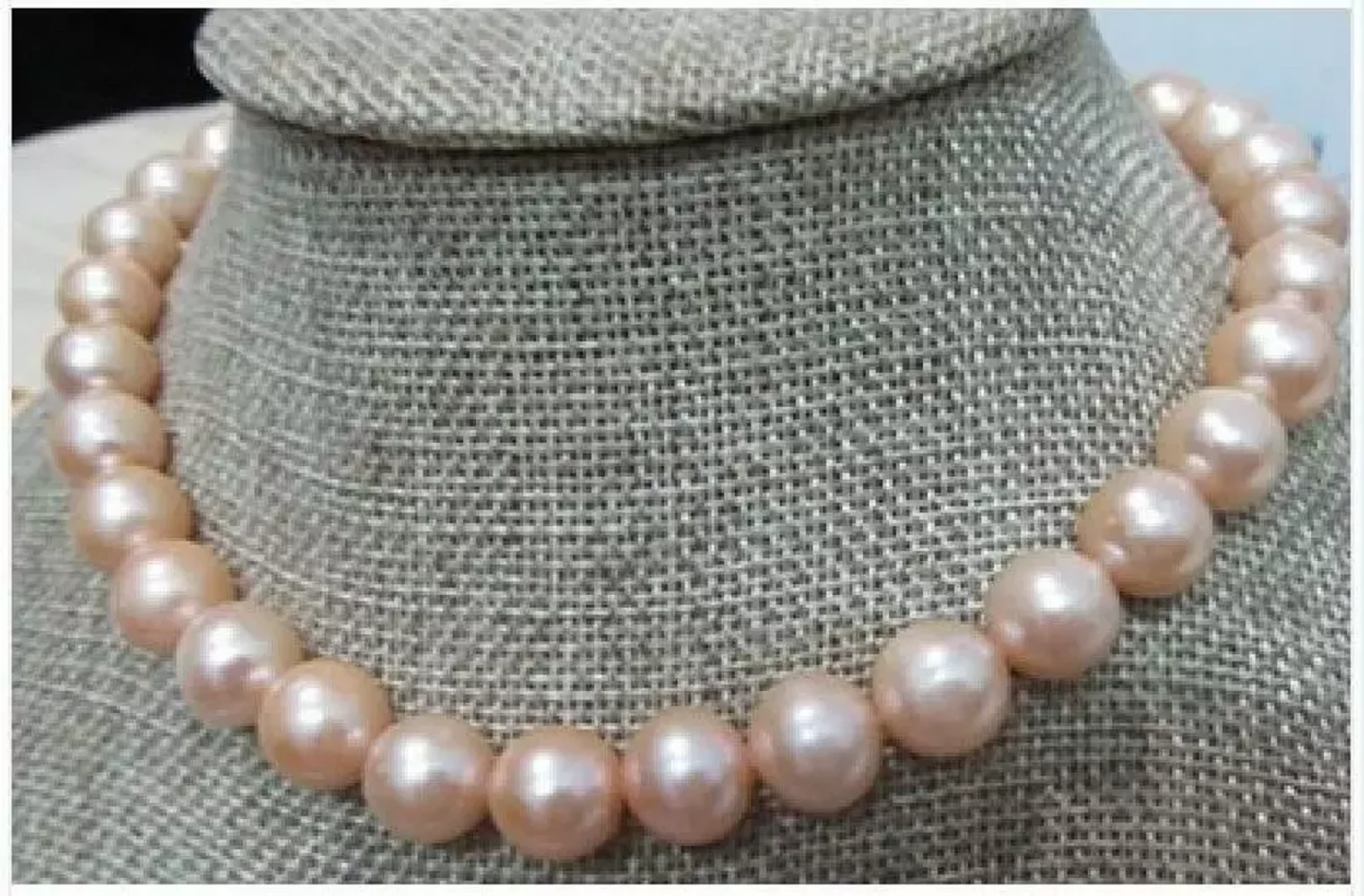 natural AAA+10-11mm pink round South  Sea pearl necklace 14k gold 18 inch/20/22inch