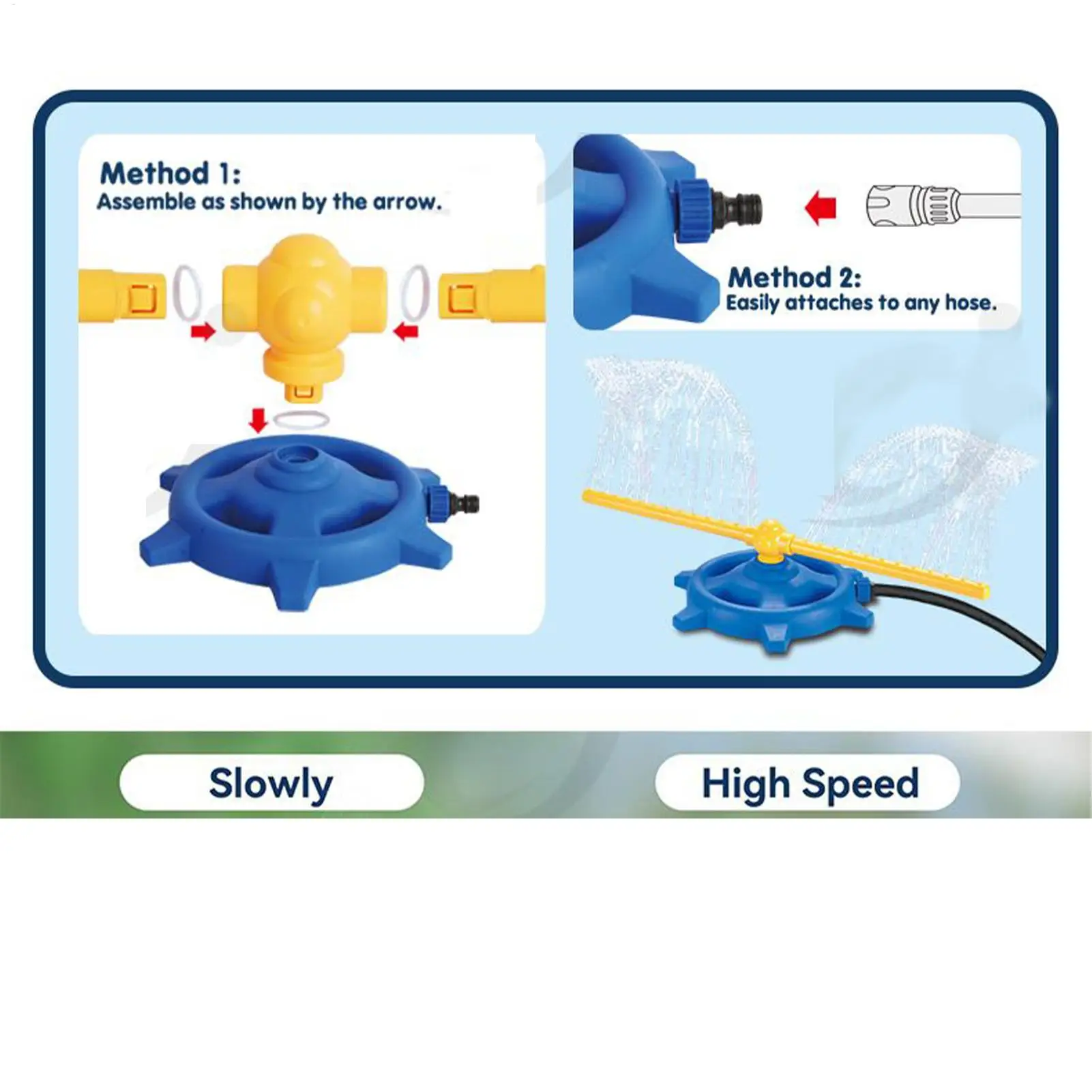 Kids Sprinklers For Yard Lawn Sprinkler Water Sprayer 360 Degree Rotating Outdoor Toys Interactive Summer Activities For Beach