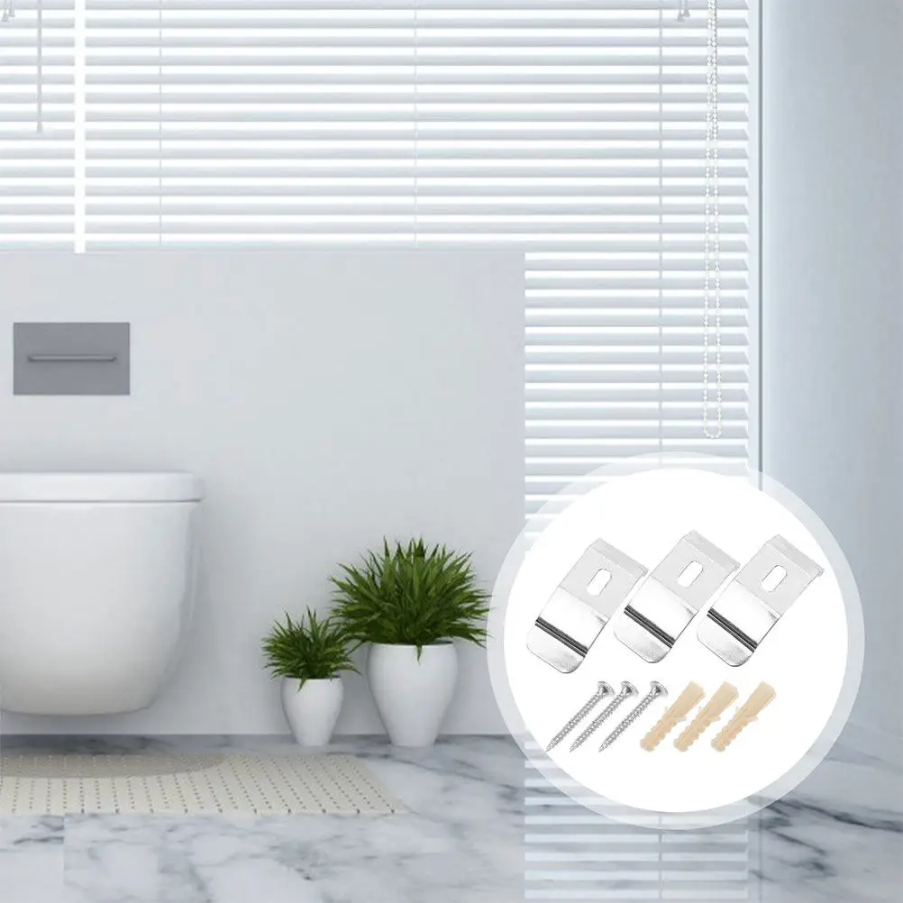 

6Pcs Soft Sheer Roller Shade Hardware Brackets Easy Install Ceiling Wall Mounting for Vertical Blinds Pleated Window Shade Kit