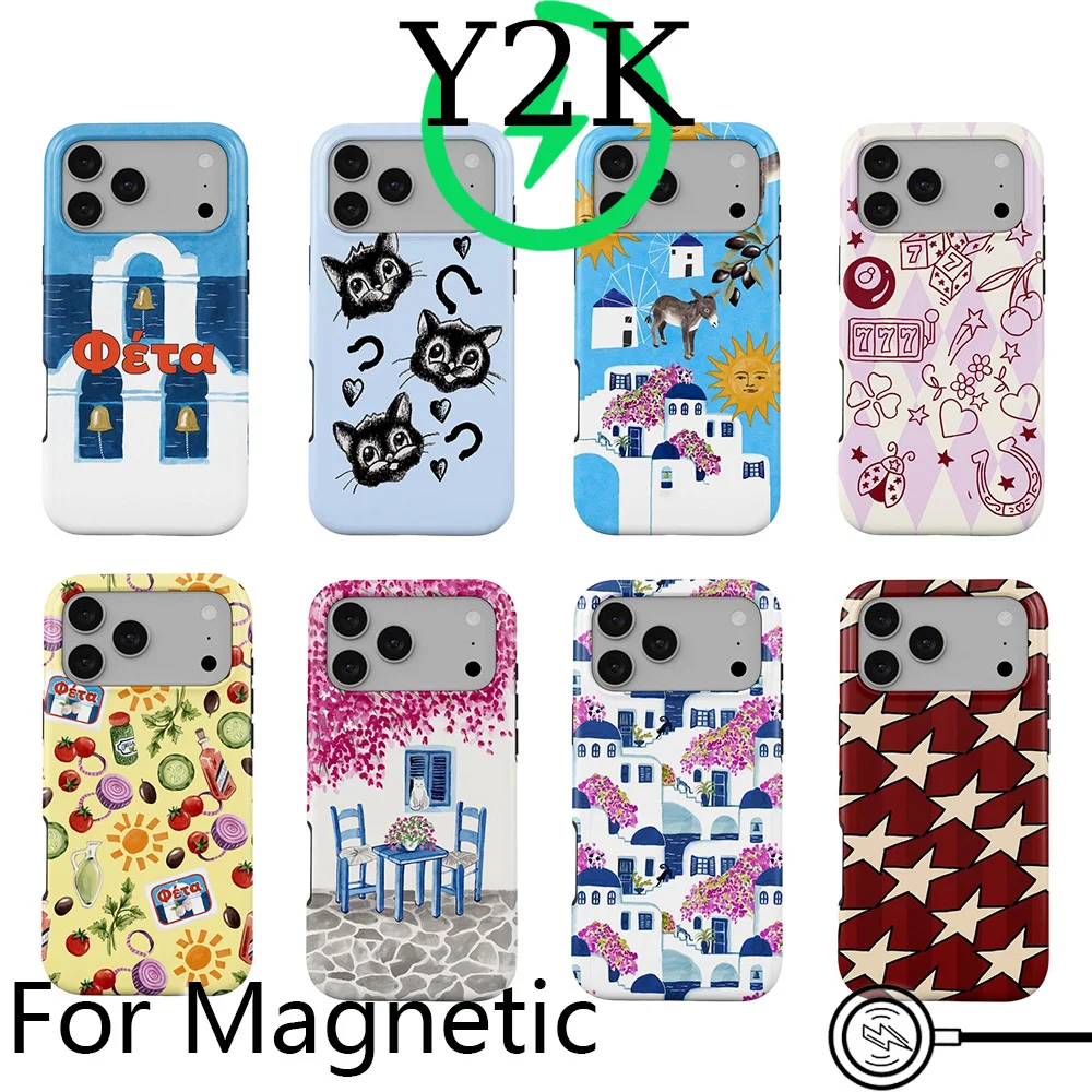 Coque de téléphone de luxe Clmj Hocus Pocus pour iPhone 17 16 15 14 13 12 11 Pro Max Plus Air, coque arrière magnétique double couche