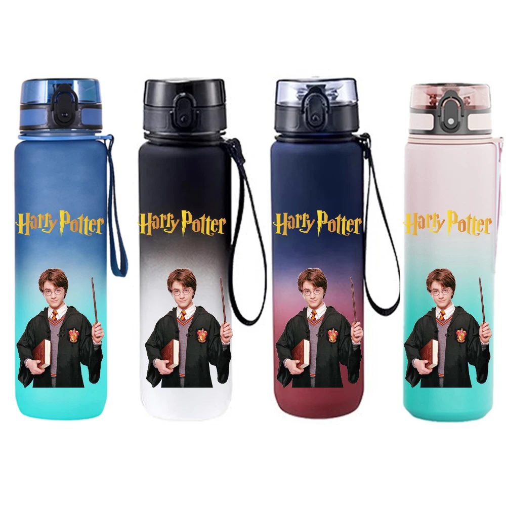 650ML Harry Potter Sports Water Bottle Hiking Portable My Favorite Flip Cover Drinking Travel Tea Cup Office Jugs Fans Gifts