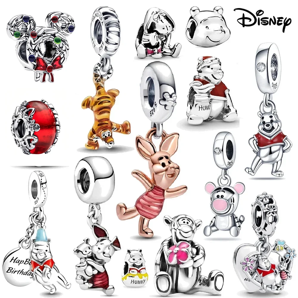 

MINISO Disney 2025 New Product 925 Silver Minimi Candy Charm Suitable for Pandor Bracelet Christmas Jewelry Gift