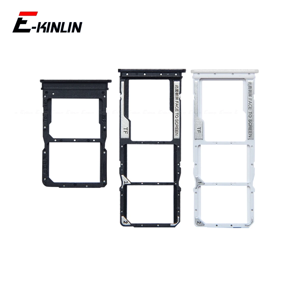 

Sim Card Tray Reader Container Connector Socket Holder Slot Adapter For XiaoMi Redmi Note 10 Pro Max 4G 5G Replacement Parts
