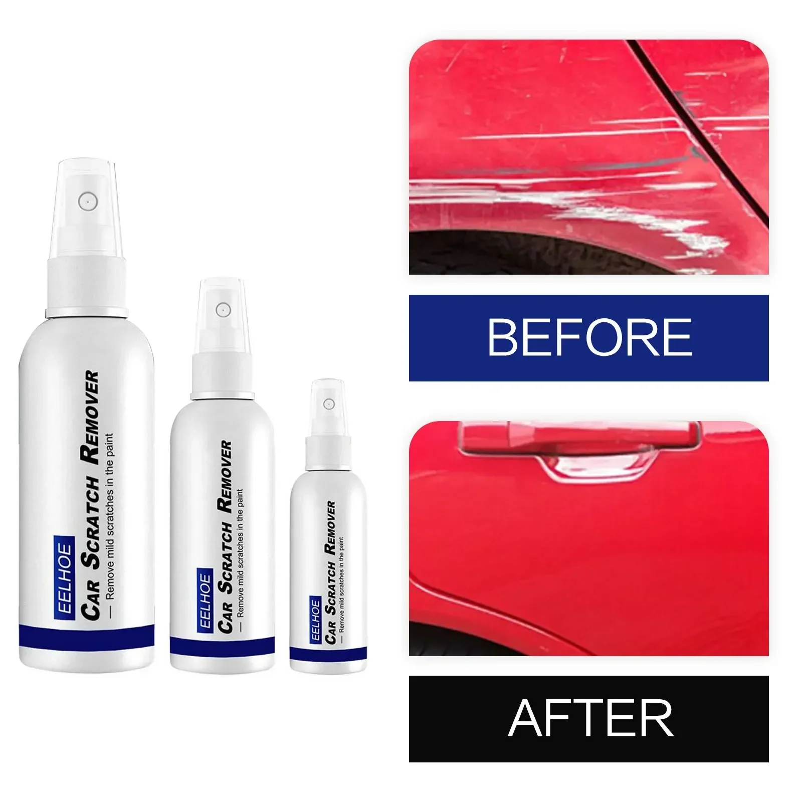 Car Scratch Removal Spray Wax Paint Repair Scratch Renovation Agent Vehicle Scratch Cleaning Tools Mark Remover 50/100ml
