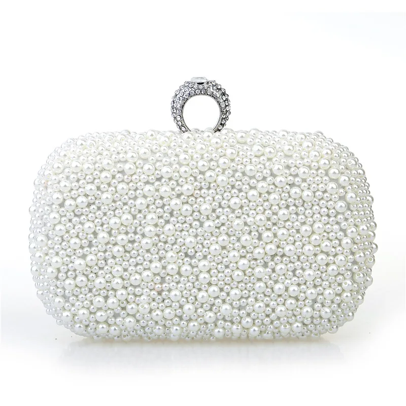 2023 Handmade Pearl bag Evening Bag Fashion Mini Clutch Weeding Party Bridal Bag Women Shoulder Bag Wedding Drop Shipping