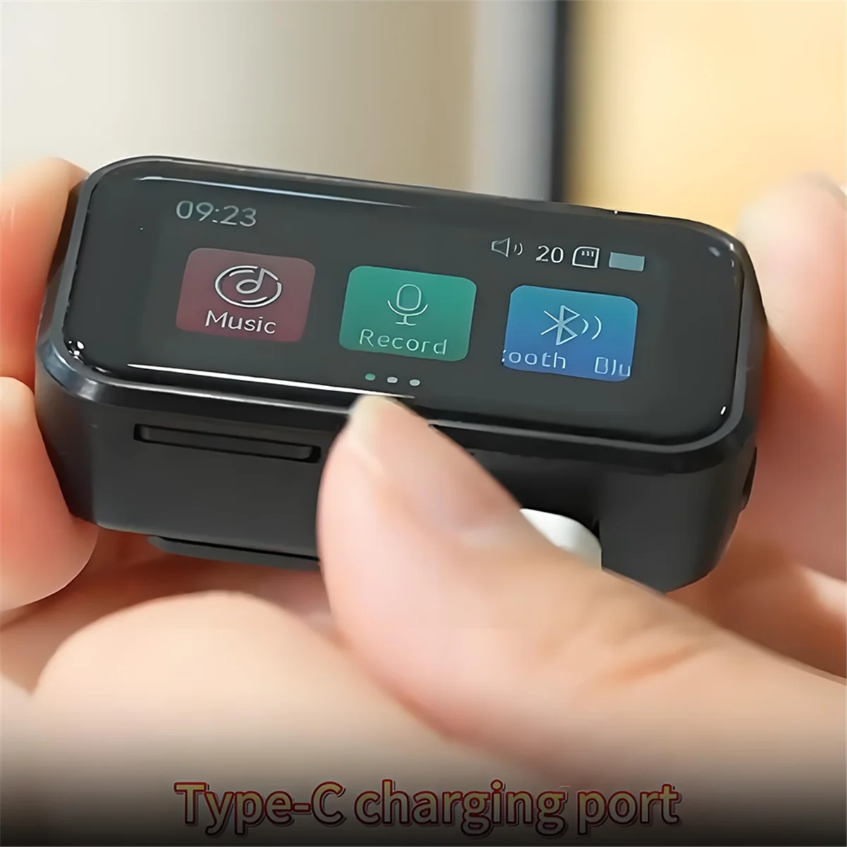 

2025+Touch Screen Mini Bluetooth MP3 Player +Clip HIFI Music Player E-Book FM Radio Audio Voice Recorder Sports MP4 32GB