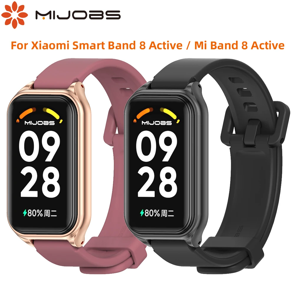 For Xiaomi 스마트 밴드 8 용 스트랩 Mi Band 8 Active Correa 시계 밴드 손목 스트랩 Mi 8 Active 액세서리 용 팔찌