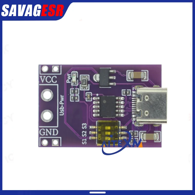 1/2/5PCS CH224K Module Type-C QC AFC PD2.0 PD3.0 to DC Spoof Scam Fast Charge Trigger Polling Detector 5V 9V 12V 15V 20V