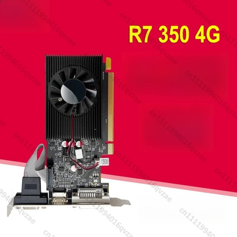 R7 350 4G DDR3 Game Graphics Card Half High Knife Card, Short Card