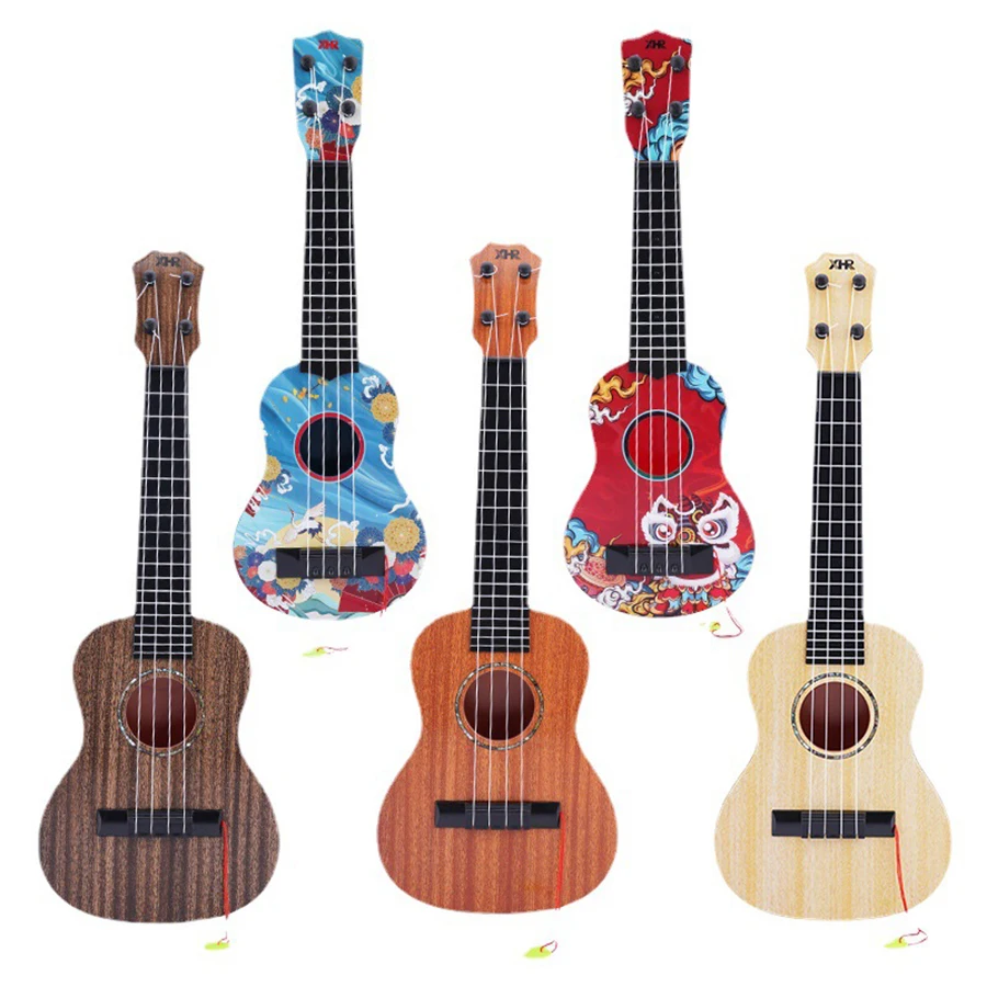 44cm Children Guitar Toy Can Be Used To Play Elementary Instruments With Paddles Simulating Yukrili Music Toys