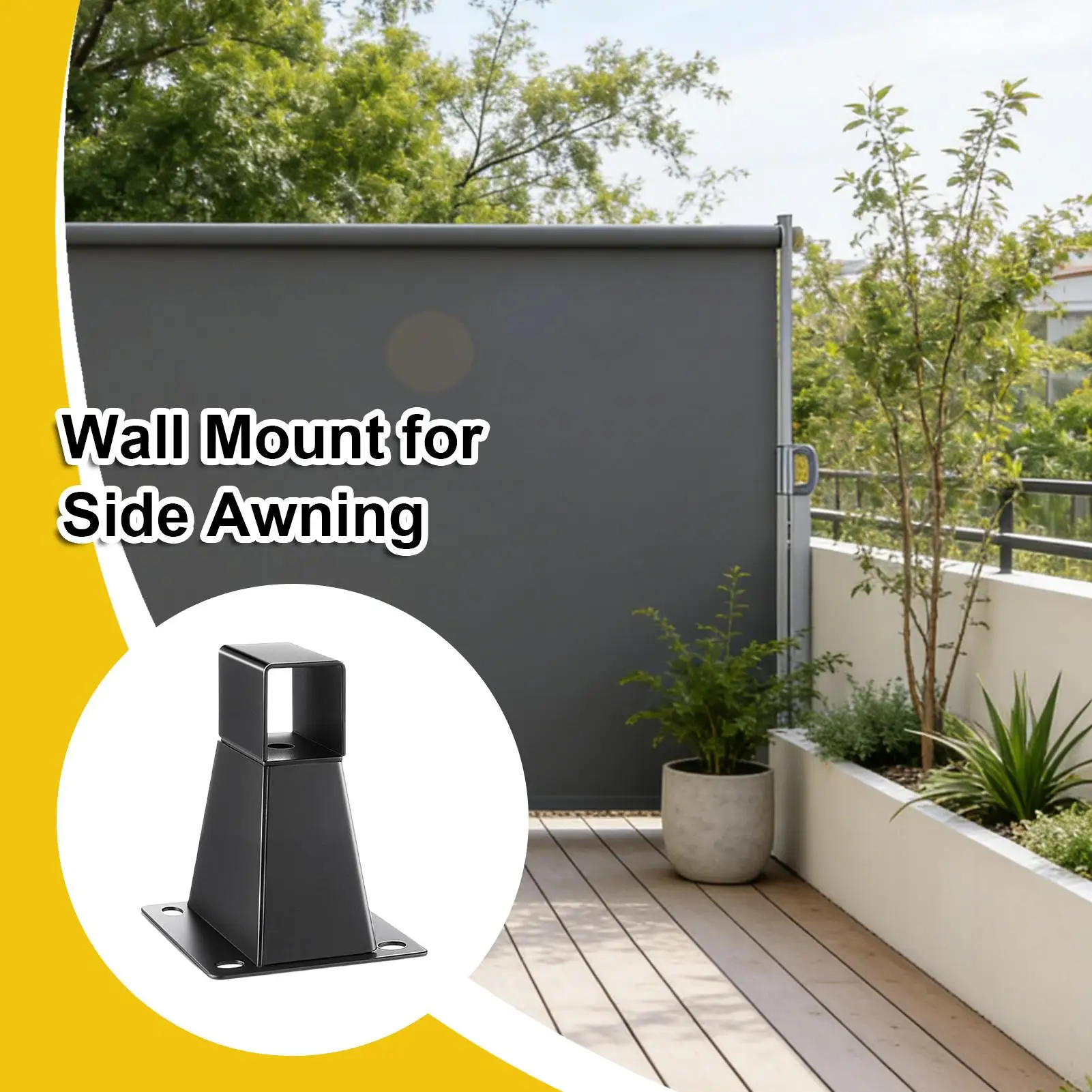 Side Awnings Wall Bracket Support Rack Kit With Screws And Washers Replacement Awning Brackets For Patio Backyard Porch Outdoor