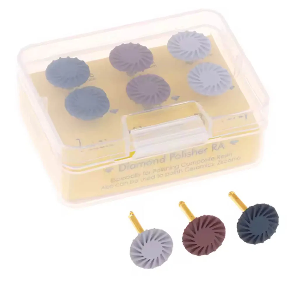 

14 Mm Spiral Flex Brush Burs Dental Rubber Polisher Composite Resin Polishing Disc Diamond System Ra Disc Wheel 3 Colors