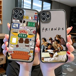 Friends TV Show Central Perk Coffee Matte PC Back Phone Case For iphone 11 12 13 14 15 16 17 Pro Max AIR 16 Plus bumper Case