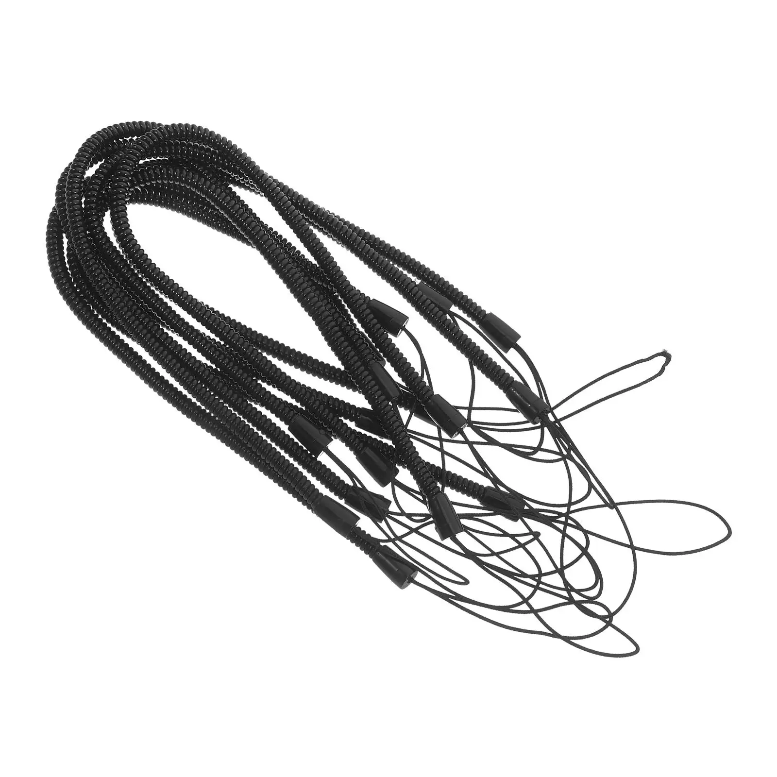 10 Pcs Pen Lanyard Handwritten Pen Anti Loss Rope Strap Spring Desk Accessories ganizer Stylus Tether Trinkets