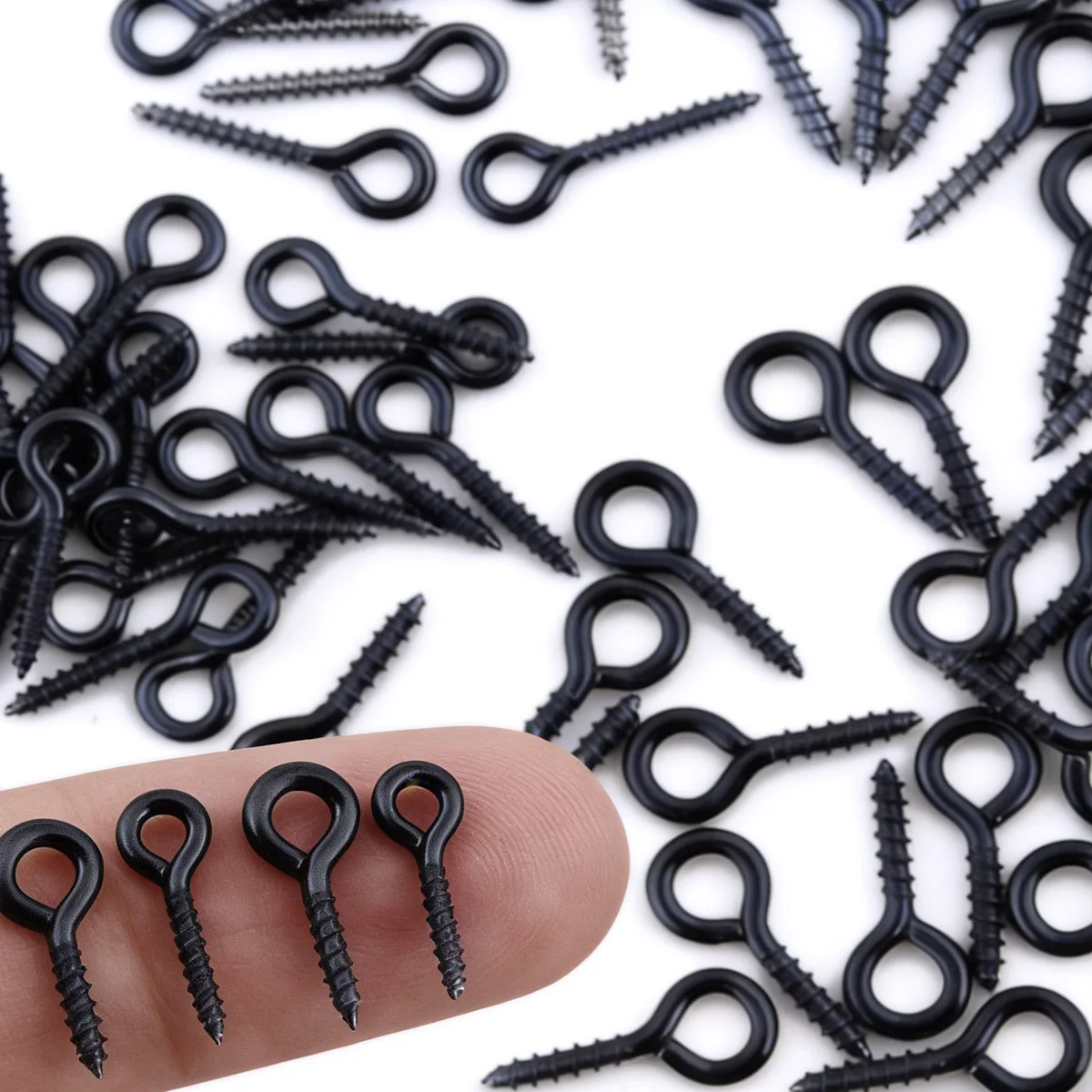 4x8mm Zinklegierung Ösennägel Schwarz Handgefertigt DIY für Schmuckherstellung Geeignet für Perlenketten Armbänder Verbindungsstücke Zubehör