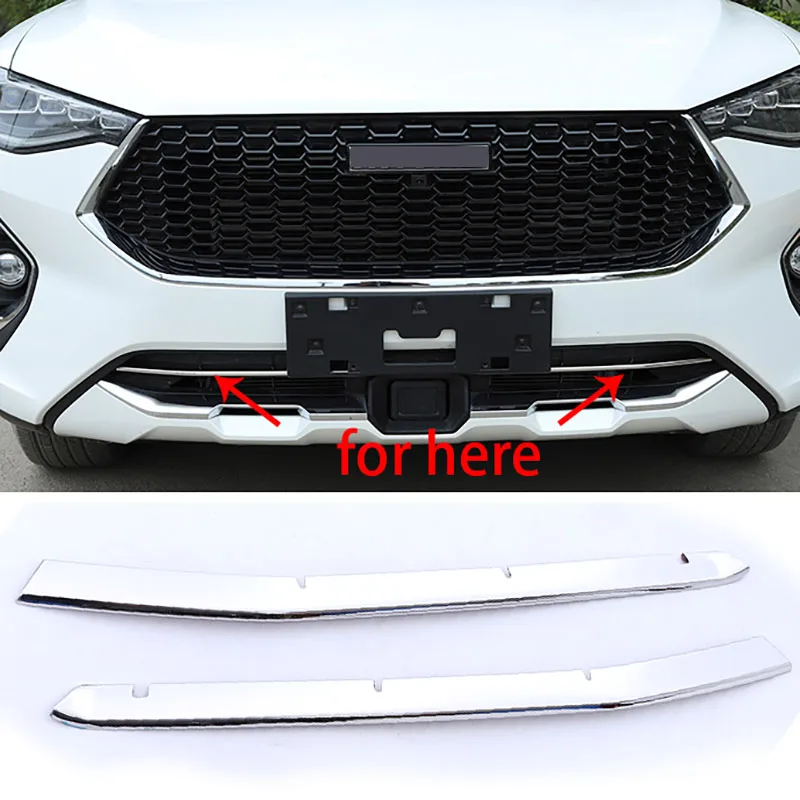 

2pcs For Haval F7 F7X 2020-2021 Front Grille Bright Decorative Strip