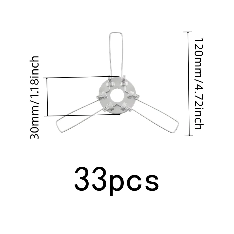 33 pcs 120mm Metal Lamp Fixing Springs, Universal Lamp Fit, suitable for Lamp Assembly, Firm Secure Grip