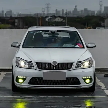 스코다 옥타비아 상단 범퍼 후드 메시 그릴, 전면 범퍼 그릴, 레이싱 그릴 바디 키트 (2010, 2011, 2012, 2013, 2014년식) 6 best sales 스코다 옥타비아 그릴 - №2