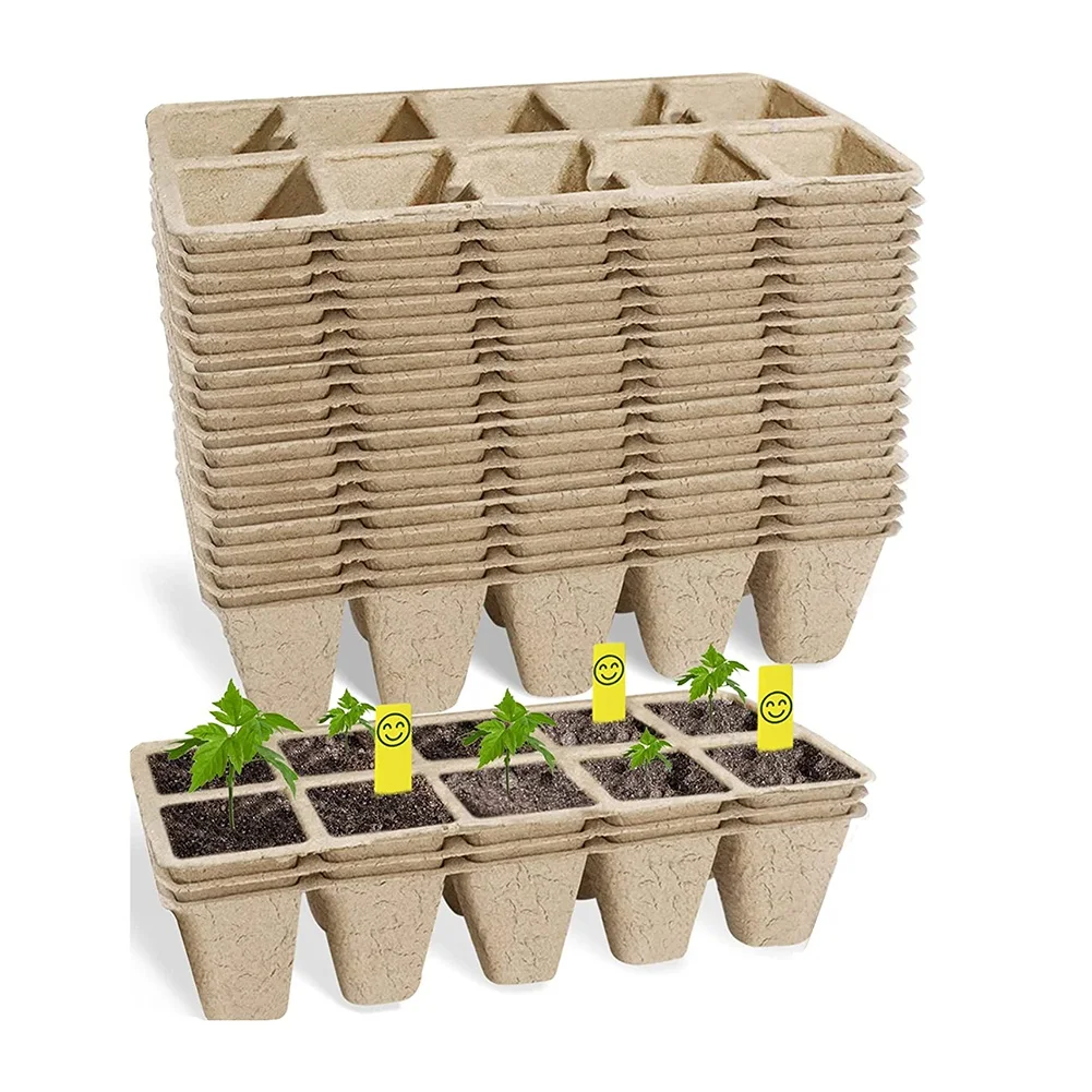 

360 Cells Seedling Trays with Drain Holes, Seedling Pots Biodegradable,Seedling Kit,Organic Germination