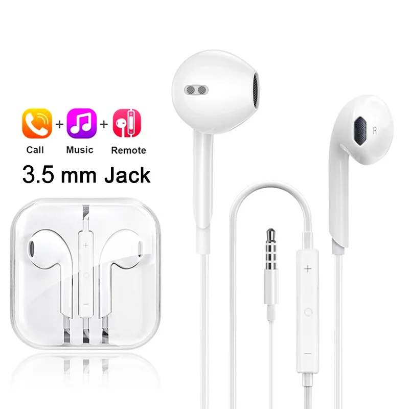 Original Earphones Tablet Laptops 3.5mm Headphones For Samsung Huawei Xiaomi Redmi Poco Oneplus Google Pad Type C Wired Earbuds_voghion.com