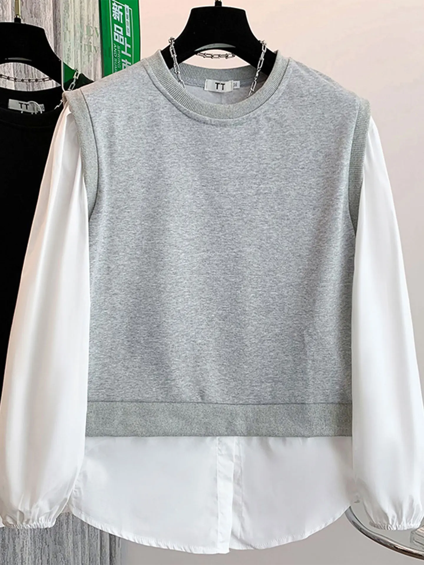 

Женская толстовка с эффектом похудения, свободного кроя, с длинными рукавами, повседневная, модный дизайн, весна 2026, для ежедневного образа