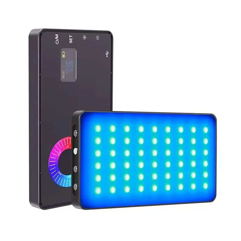 M1SE 2500-8500K RGB Video Fill Light with 4 modes 4000mAh CRI 95+ Photographic Lighting for Camera Selfie Vlog Atmosphere Light