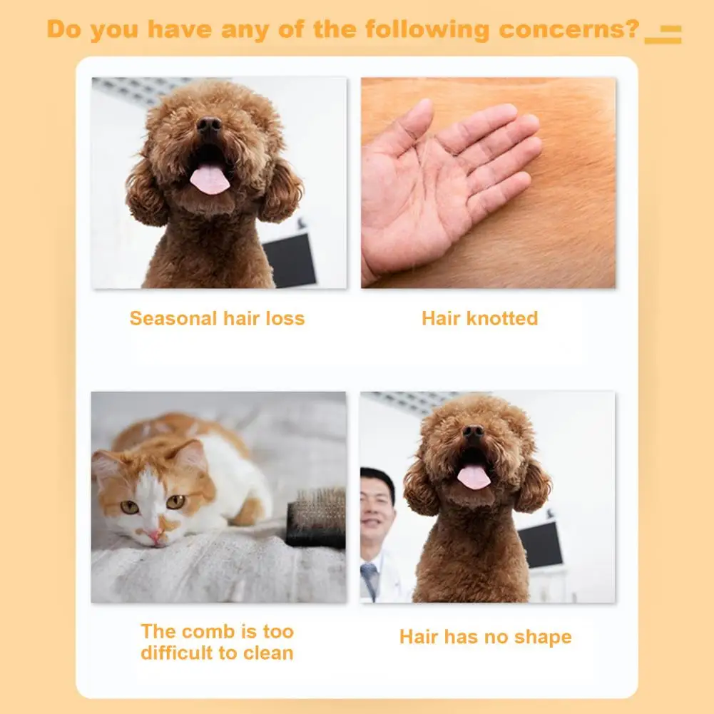 Pet Massage Brush Double Dog Brush for Shedding Grooming with Ergonomic Handle Premium Pet Supplies for Short/long for Pet