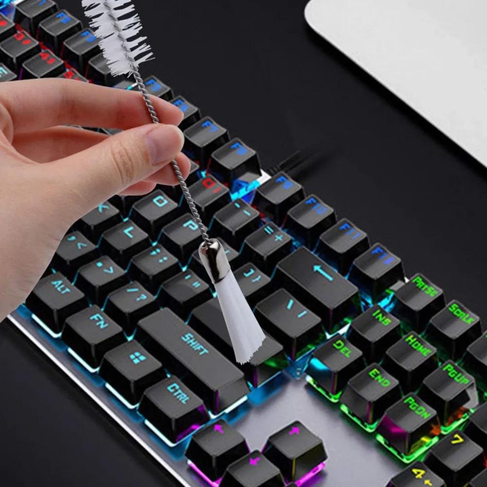 10pcs Cleaning Brush Double ended Soft Bristles Sewing Machine Keyboard Tools Fiber Cleaner Household Items Storage