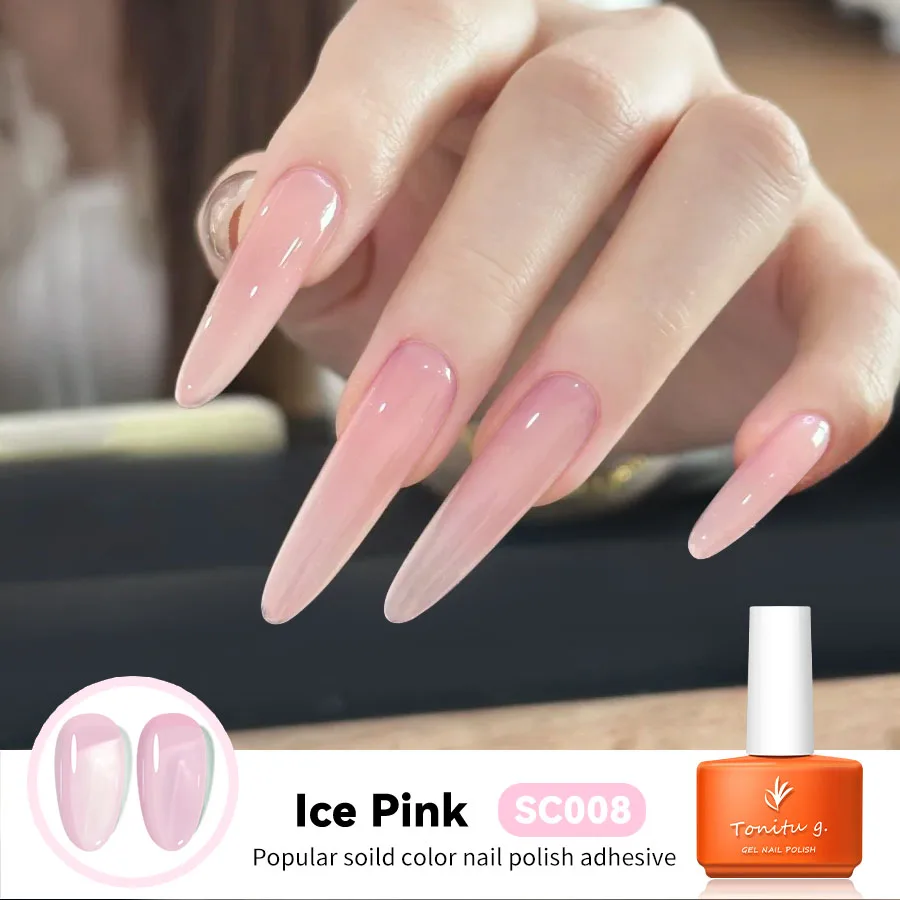 7ml 20Colour jelly Gel Nail Polish White black Red Brown Ora