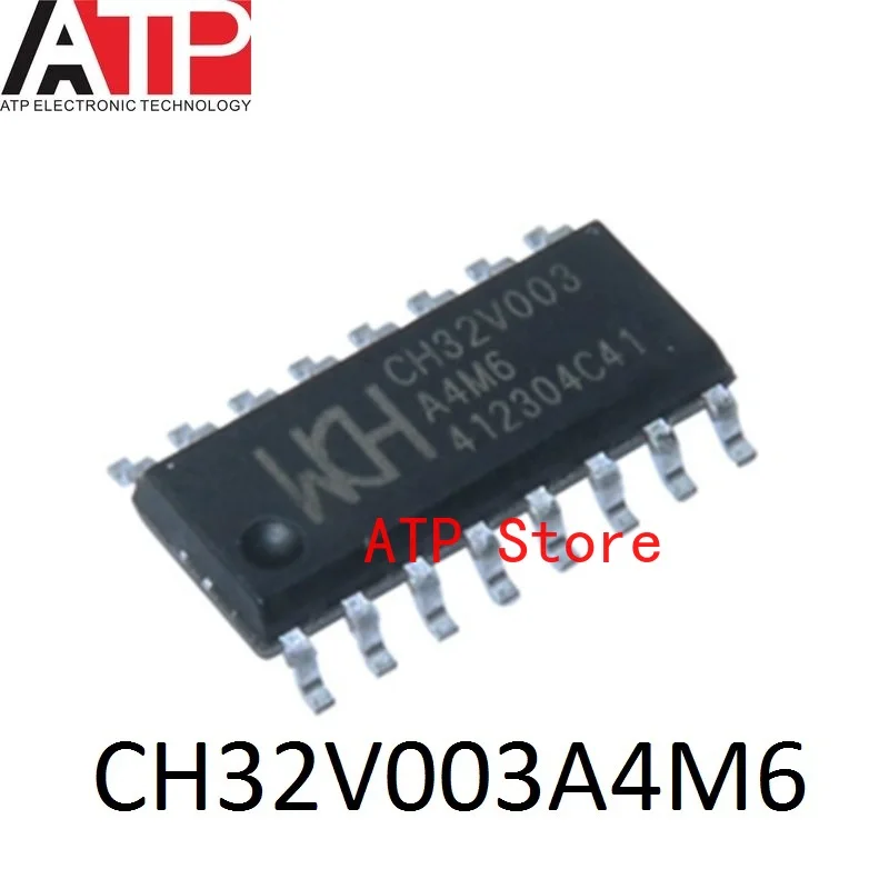 50-100PCS 100% New Original WCH CH32V003A4M6 CH32V CH32V003 A4M6 SOP-16 MCU IC CHIP