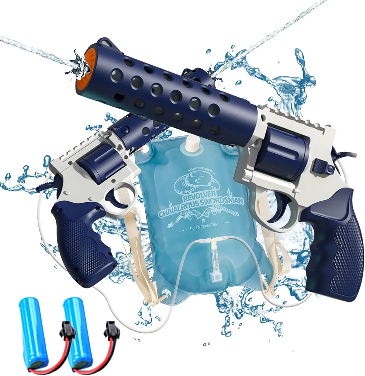 

Electric Water Gun,2 Toy Guns Squirt Guns with Large Capacity Super Long-Distance Shooting,Automatic Water Guns