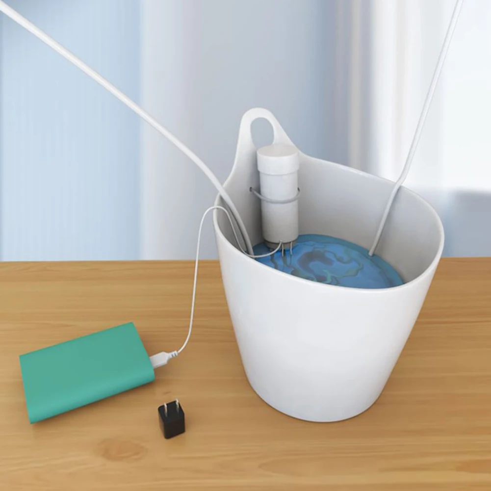 Drainage Solution Automatic Air Conditioning 5V Water Pump 18*12.5cm 15 Meter Lift Capability For Power Bank Chargers