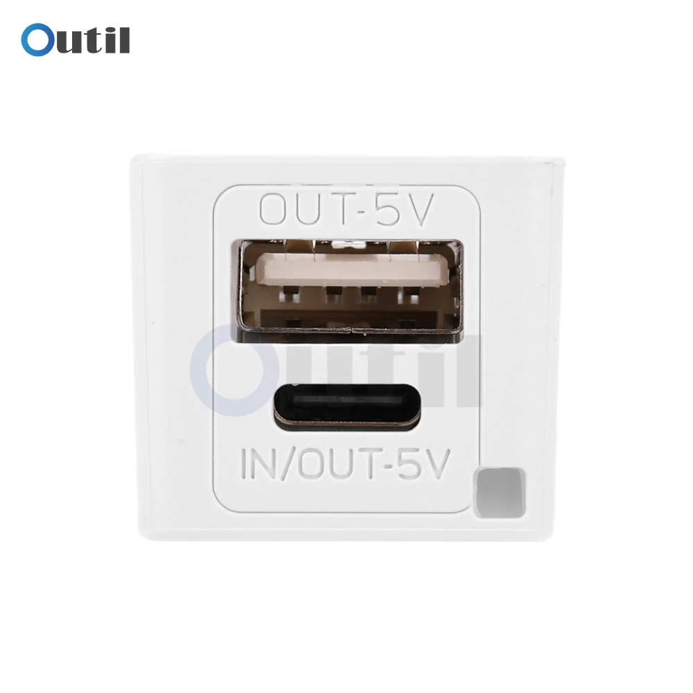 USB Power Bank Case Kit 18650 Battery Charger DIY Box Shell Kit TYPE-C Mini Portable Power Box