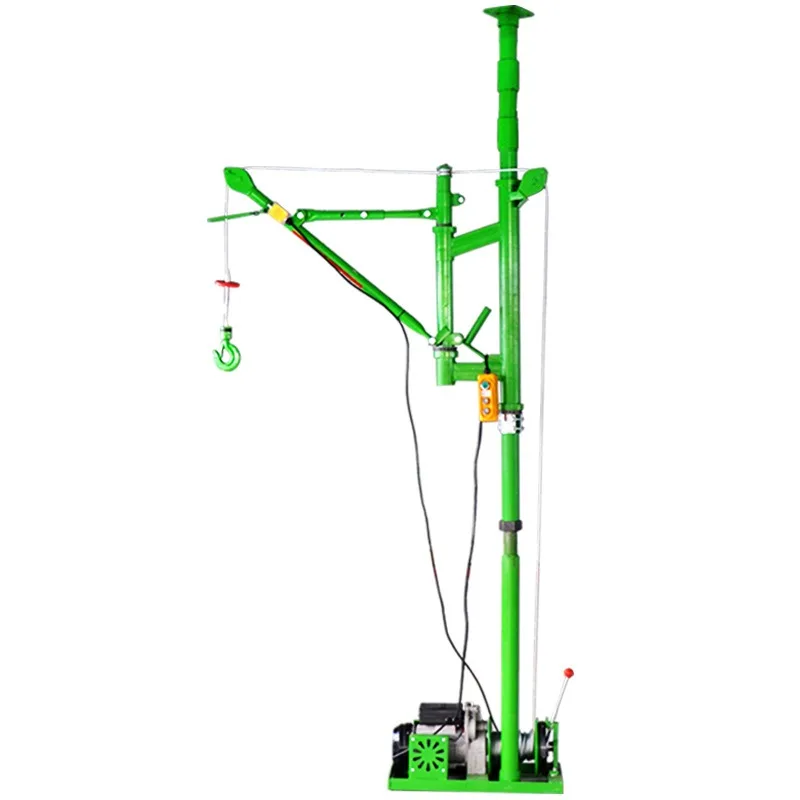 Industrial Household Crane Small Indoor Decoration Hoist Construction Material Lifting Column Type Door and Window Lifting Crane