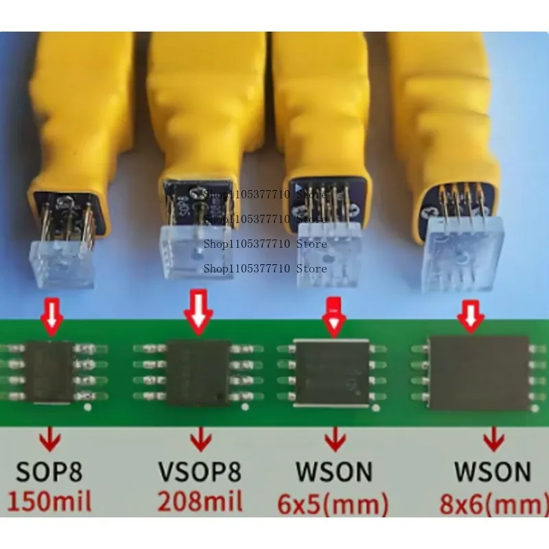 In-Circuit Programming Test Probe Kit for SOP WSON SOIC TSSOP8 SPI FLASH and BIOS Chips