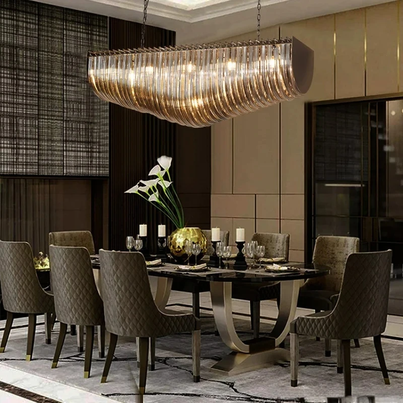 Led Chandelier Hot Sale Creative Design Transparent Glass Indoor Living Room Dinning Room Modern Chandeliers