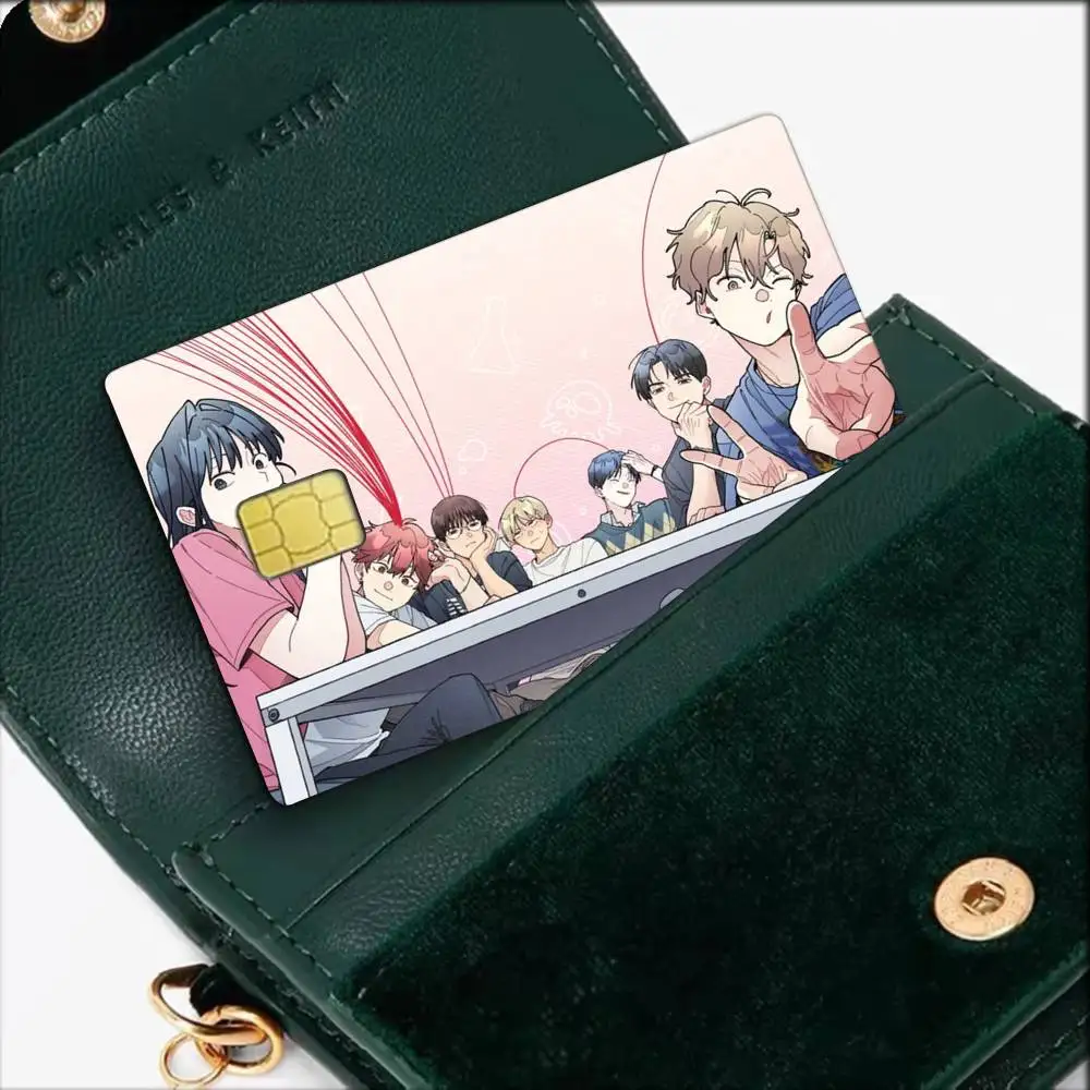 Funny Manhwa One-Room TA Waterproof Film Skin Cover Credit Card Stickers Debit Front Bank Bus Pass