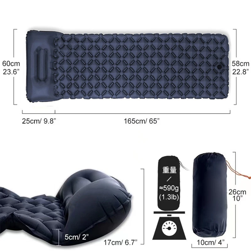 Durable Inflatable Bed Anti-Slip Comfort Air Cushion Mattress For Guest Rest image 4