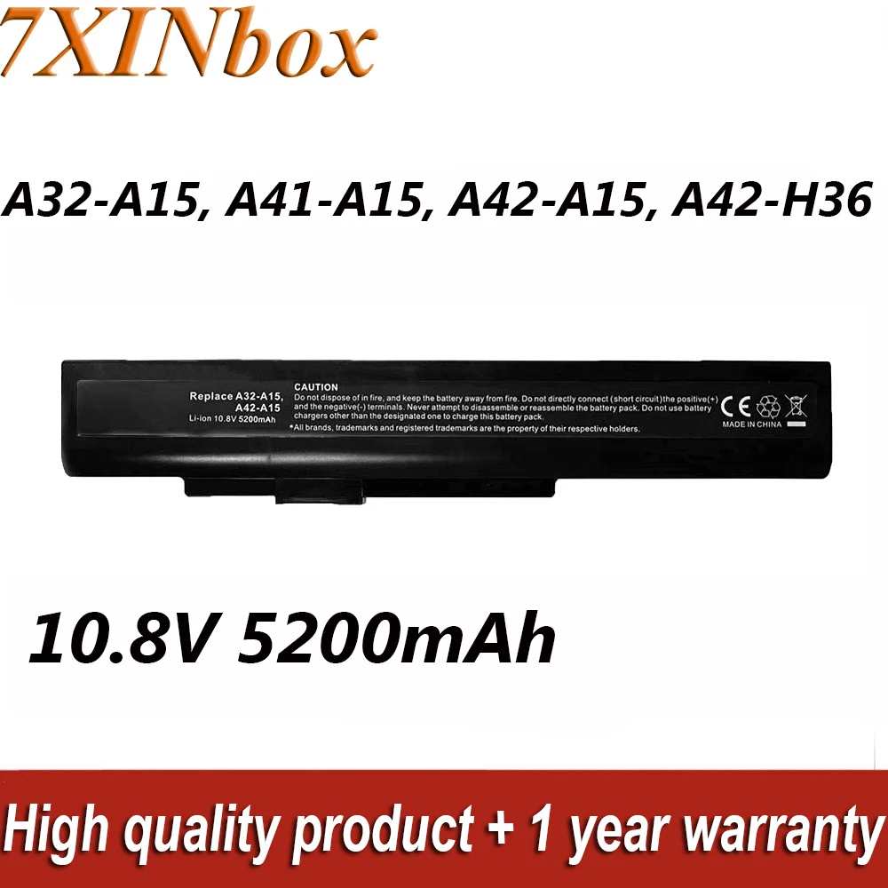 Laptop Battery 10.8V 5200mAh A32-A15 A42-A15 A41-A15 For MSI CR640 CX640 A6400 CR640MX For Medion Akoya E6201 E6221 Series