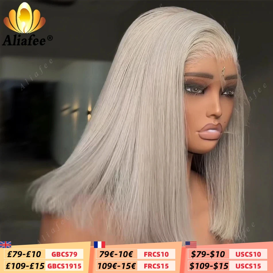 Ash Grey Short Bob … - image