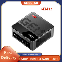 AOOSTAR GEM12 Mini PC, AMD Ryzen 9 6900HX 8 Core Up to 4.9GHz, 32GB DDR5 RAM 1TB PCle 4.0 SSD, HDMI 2.1 + DP 1.4+ USB 4 + Type-C