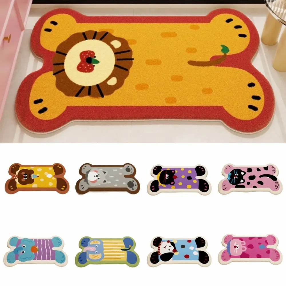 

Material Bathroom Floor Mat Thickened Cartoon Design Toilet Carpet Water Absorption Non-Slip Bathroom Rug Bathroom Use