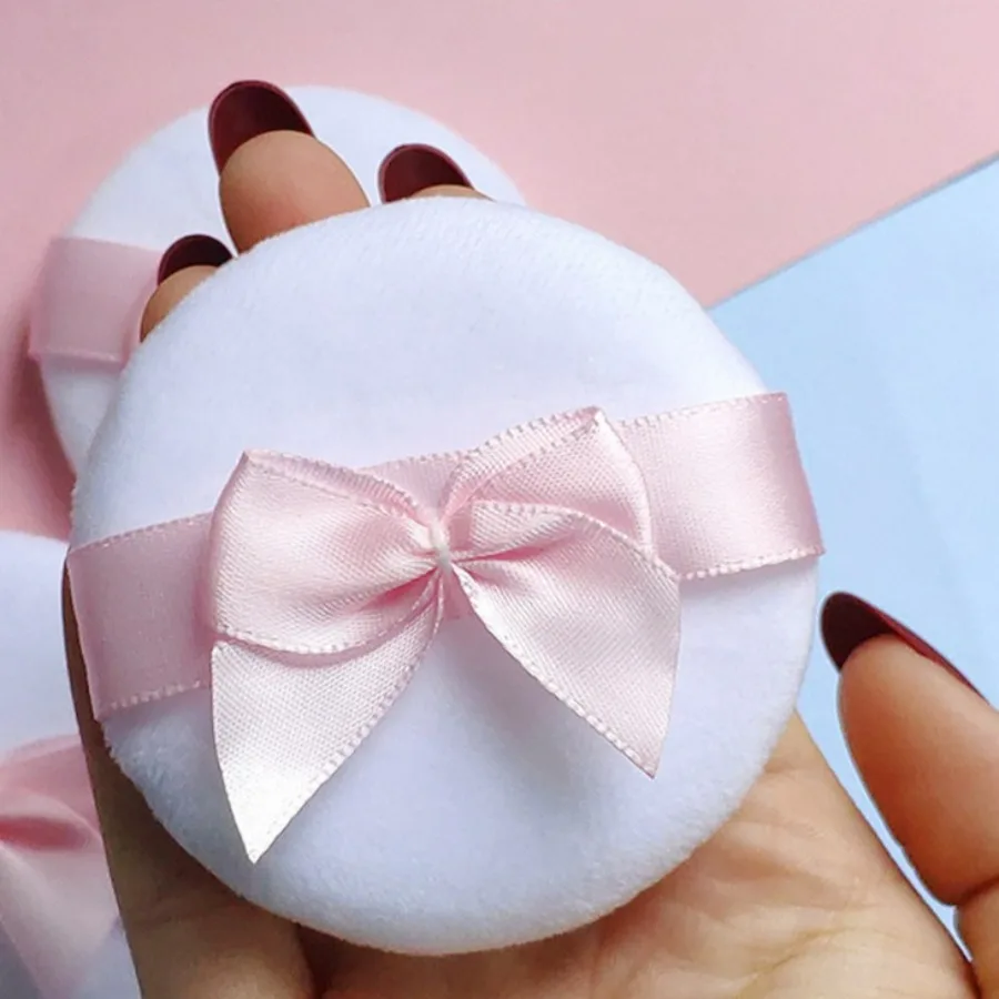 Éponge de maquillage cosmétique, 5 pièces, nœud doux, bouffante de poudre libre, fond de teint pour le visage, mélangeur, outils de beauté