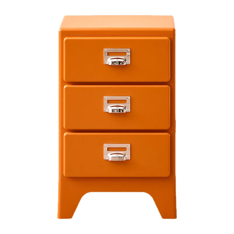 

Retro style drawer storage cabinet household bedroom bedside file locker creative cream style small sofa side cabinet