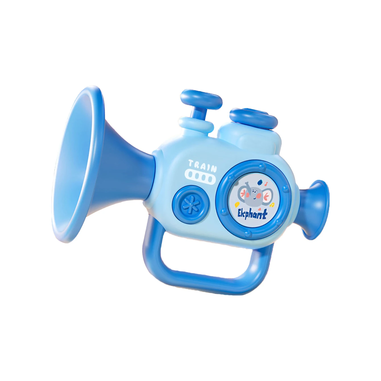 لعبة القرن الصغيرة للأطفال - آلة موسيقية نفخ الرضع - آلة موسيقية ذكية للتعليم المبكر للمبتدئين