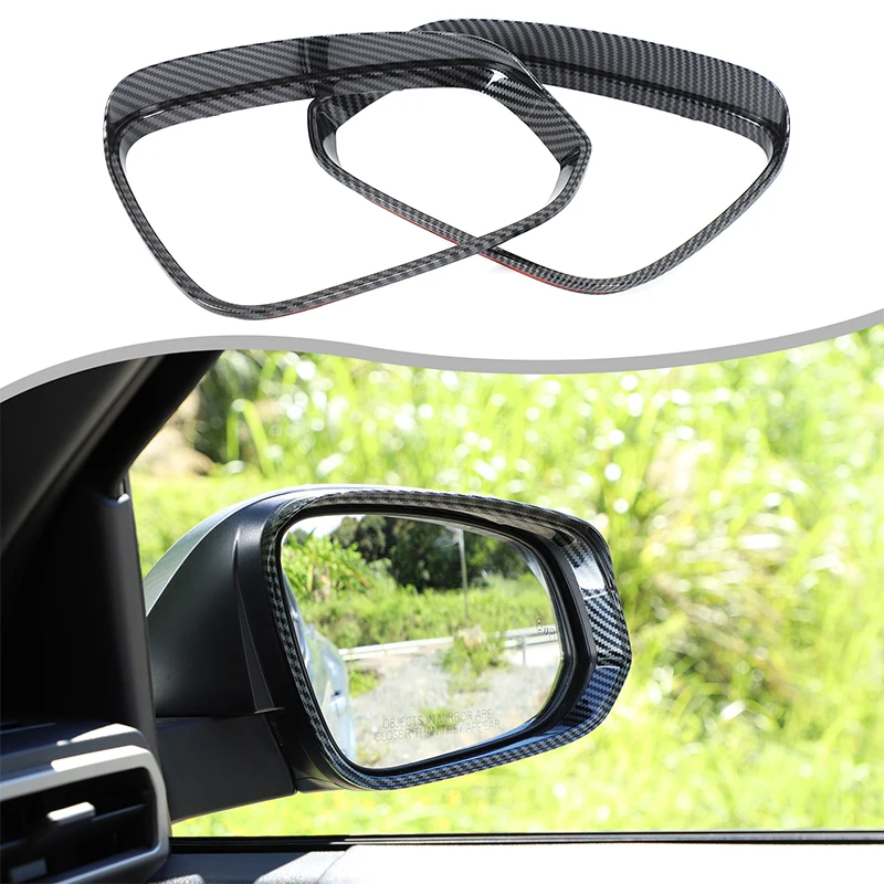 

ForToyota Takuma/Alpha Alphard/Wilfa rearview mirror rain eyebrow frame rearview mirror rainproof carbon fiber pattern2024-2025